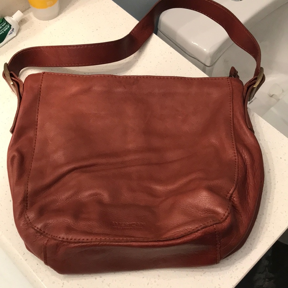 Brown Leather Shoulder Bag